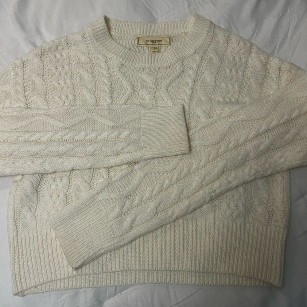 Cream Cable Knit Sweater